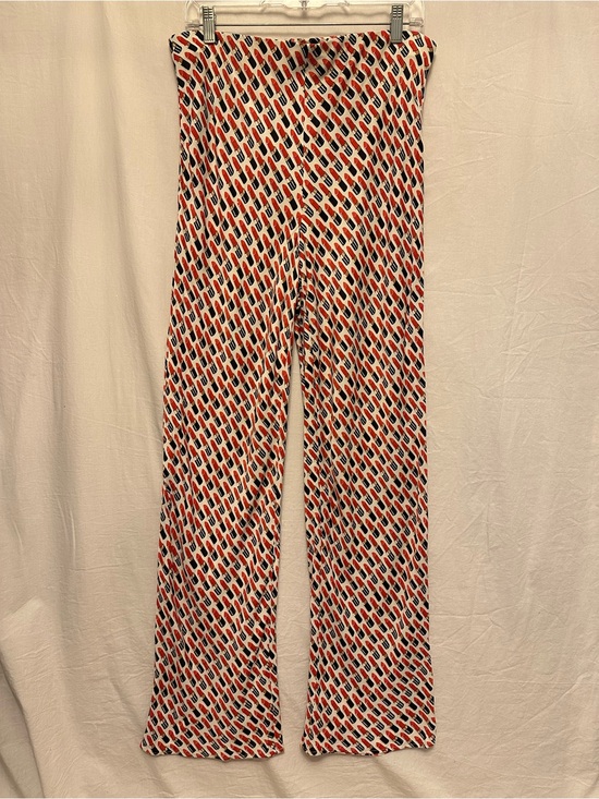 Anthropologie Pants - Anthropologie Lipstick Print Wide Leg Pants Size Large Red Black Novelty Print